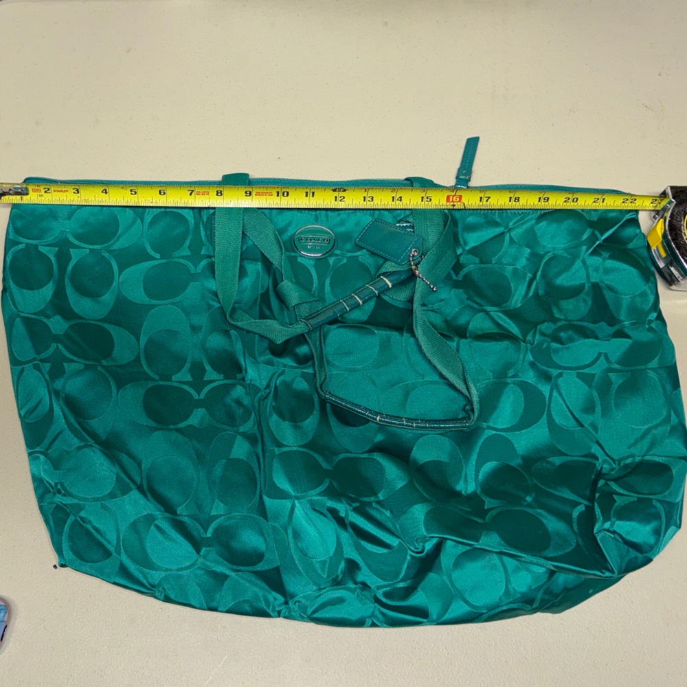 Coach Teal Tote Bag